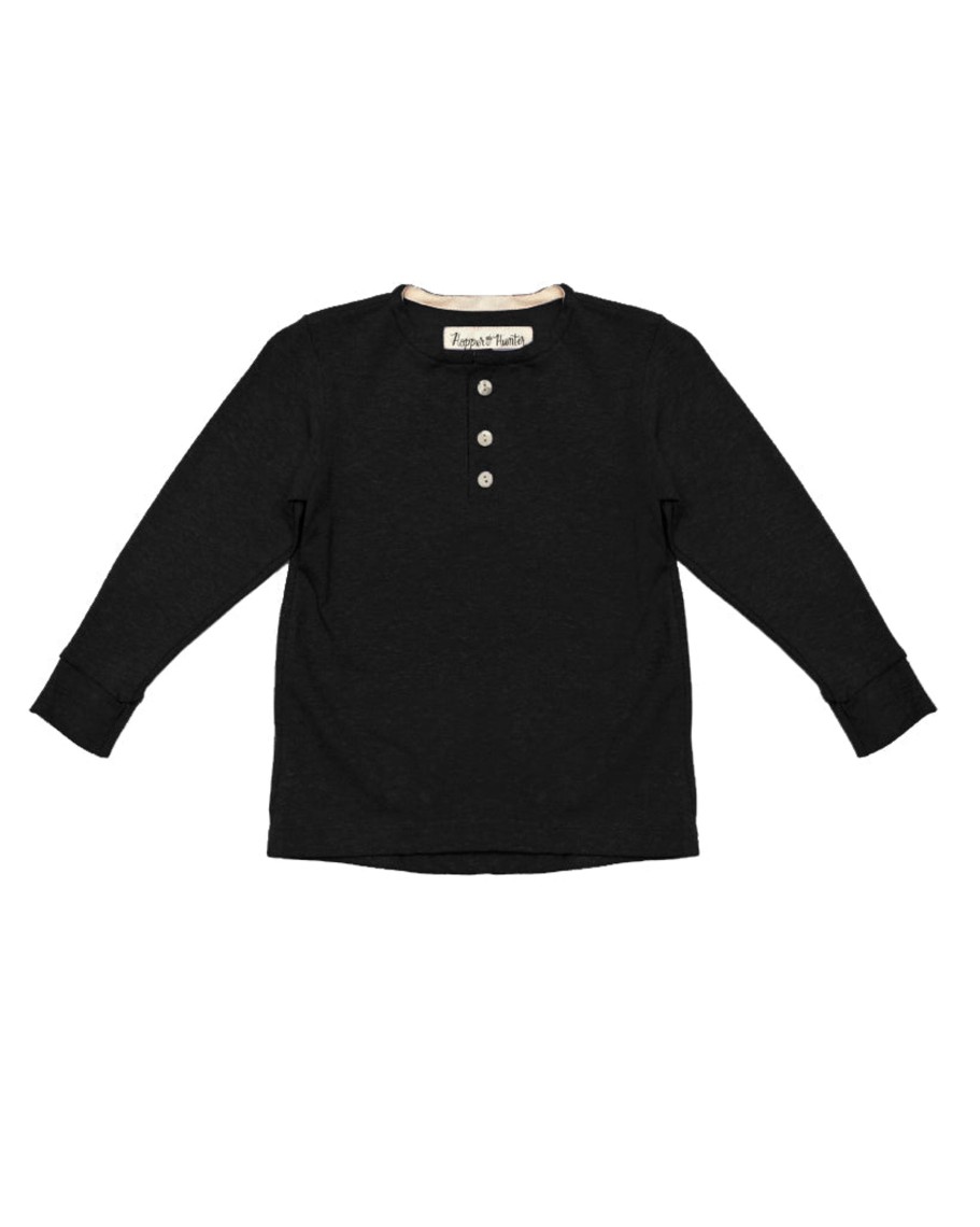 Kids Hopper Hunter | Henley | Black Hemp