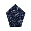 Men 18 Waits Ties & Pocket Squares | Pocket Square | Midnight Wolf