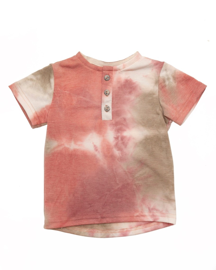 Kids Hopper Hunter | Henley | Rose Sage Tie Dye