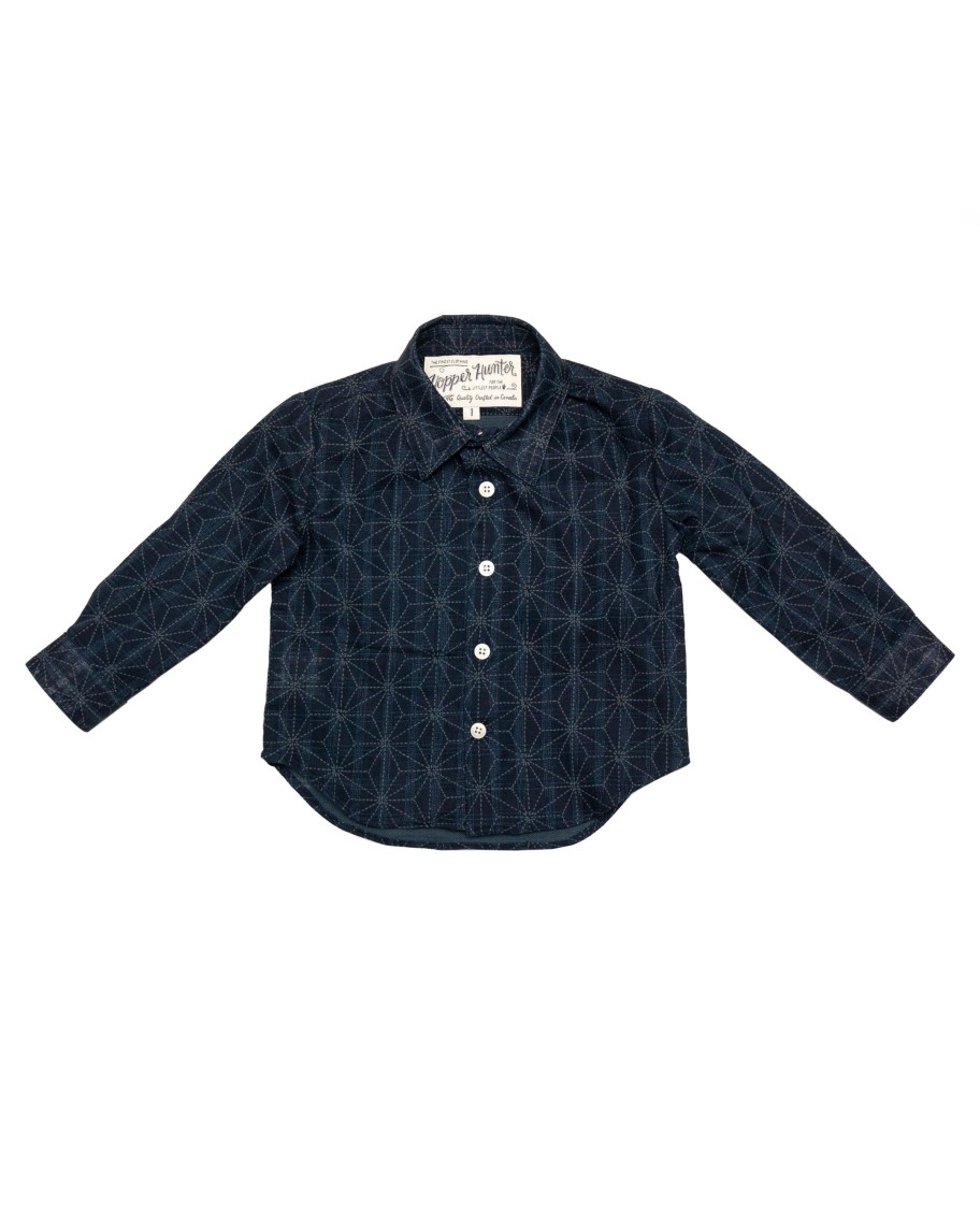 Kids Hopper Hunter | Long Sleeve Shirt | Deep Indigo Burst