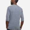 Men 18 Waits Knits | T-Shirts | 3/4 Length Pocket Tee | Heather Navy