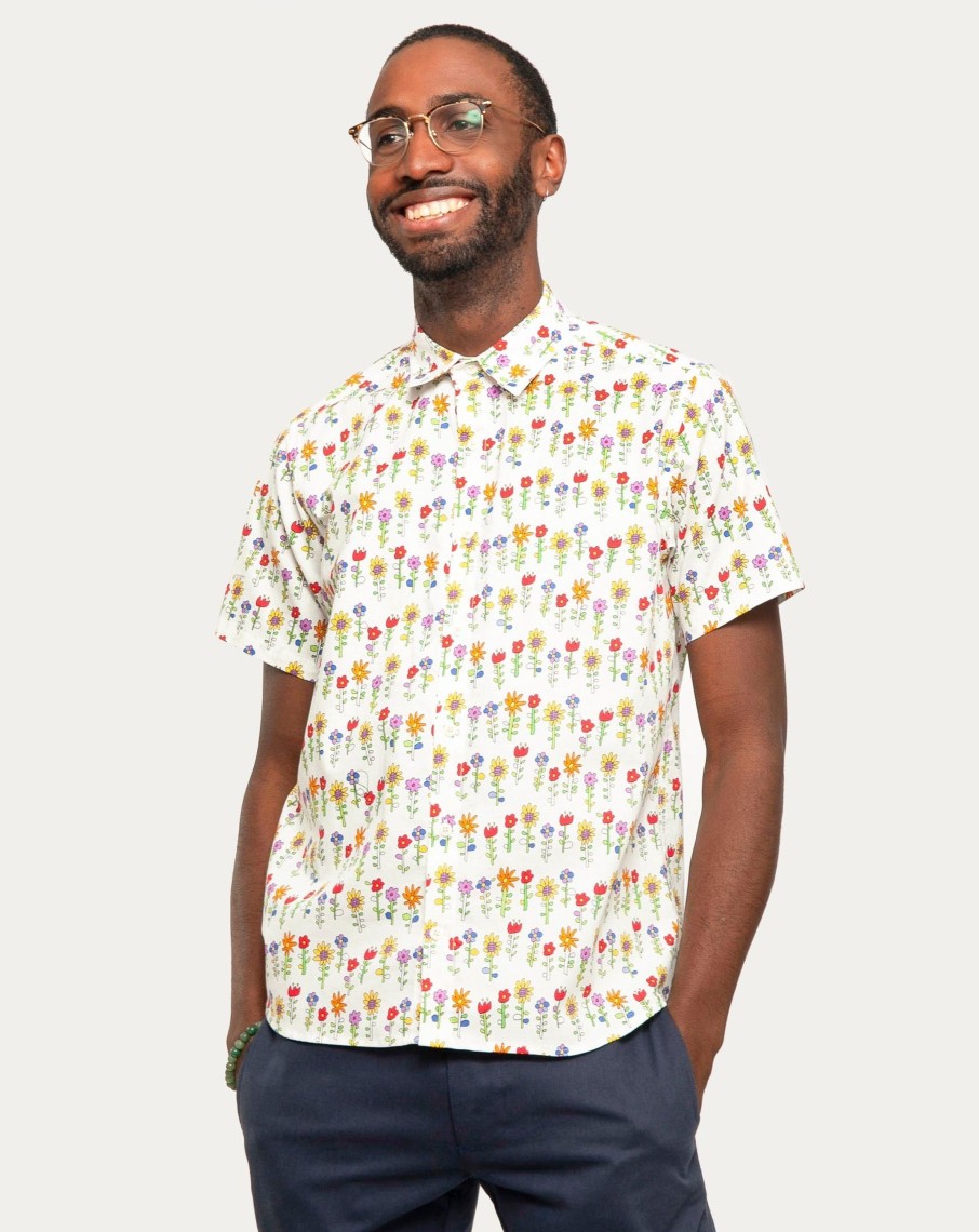 Men 18 Waits Shirts | Short Sleeve Dylan Shirt | Garden Daytripper