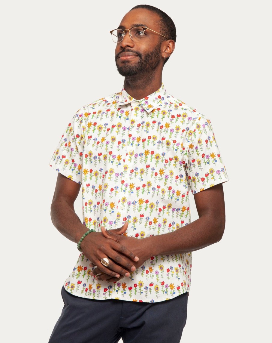 Men 18 Waits Shirts | Short Sleeve Dylan Shirt | Garden Daytripper