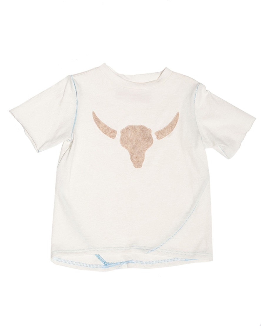 Kids Hopper Hunter | Skip Tee | Cow Skull Applique