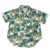 Kids Hopper Hunter | Short Sleeve Shirt | White Jungle Palms