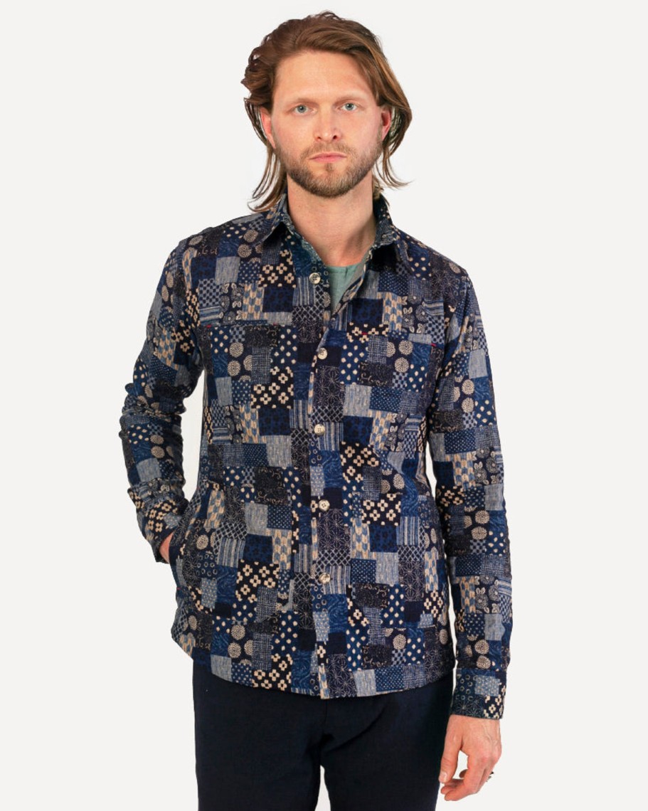 Men 18 Waits Jackets | Weekender Jacket | Indigo Patchwork