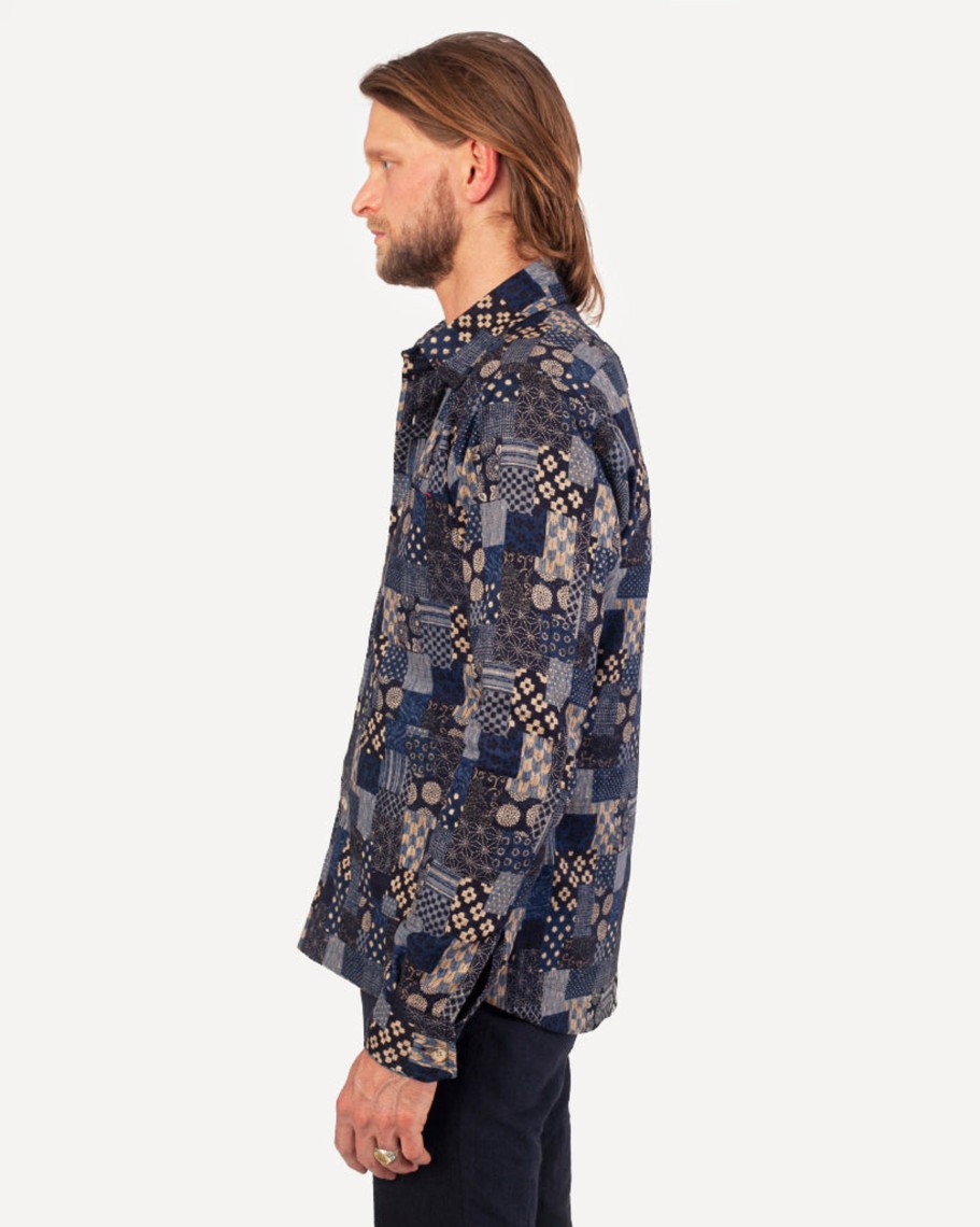 Men 18 Waits Jackets | Weekender Jacket | Indigo Patchwork