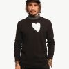 Men 18 Waits Knits | T-Shirts | Graphic T-Shirt | Heart | Black