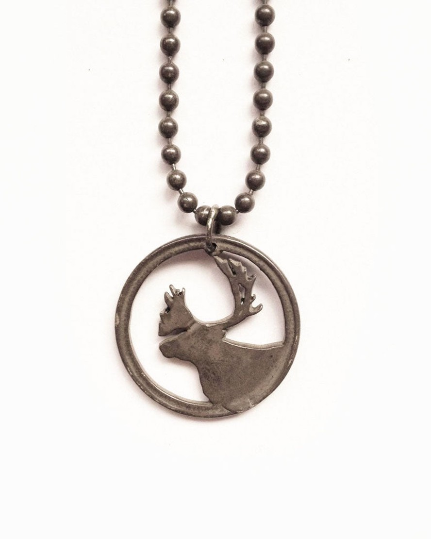 Men 18 Waits Jewelry | Heritage Series | Caribou Necklace