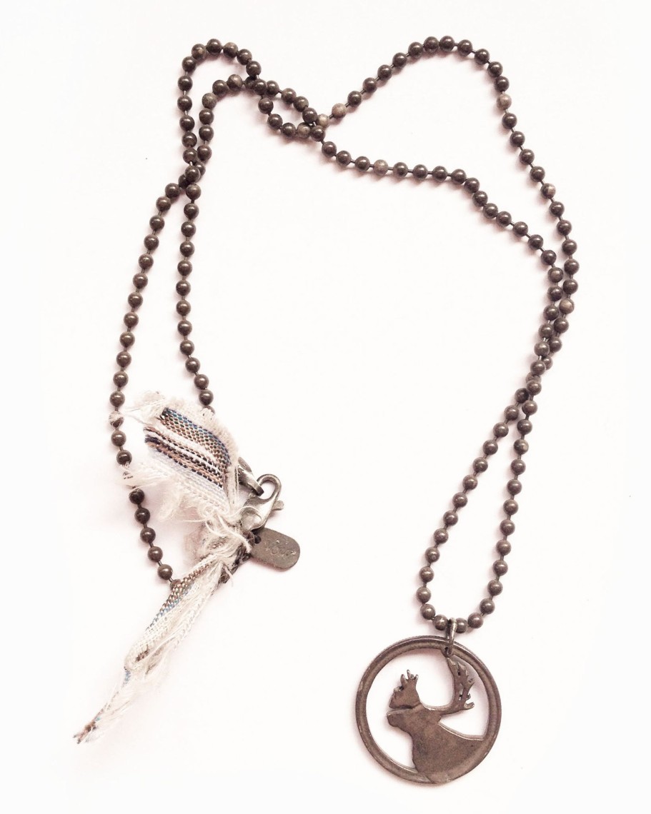 Men 18 Waits Jewelry | Heritage Series | Caribou Necklace