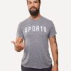 Men 18 Waits Knits | T-Shirts | Graphic T-Shirt | Sports | Heather Navy