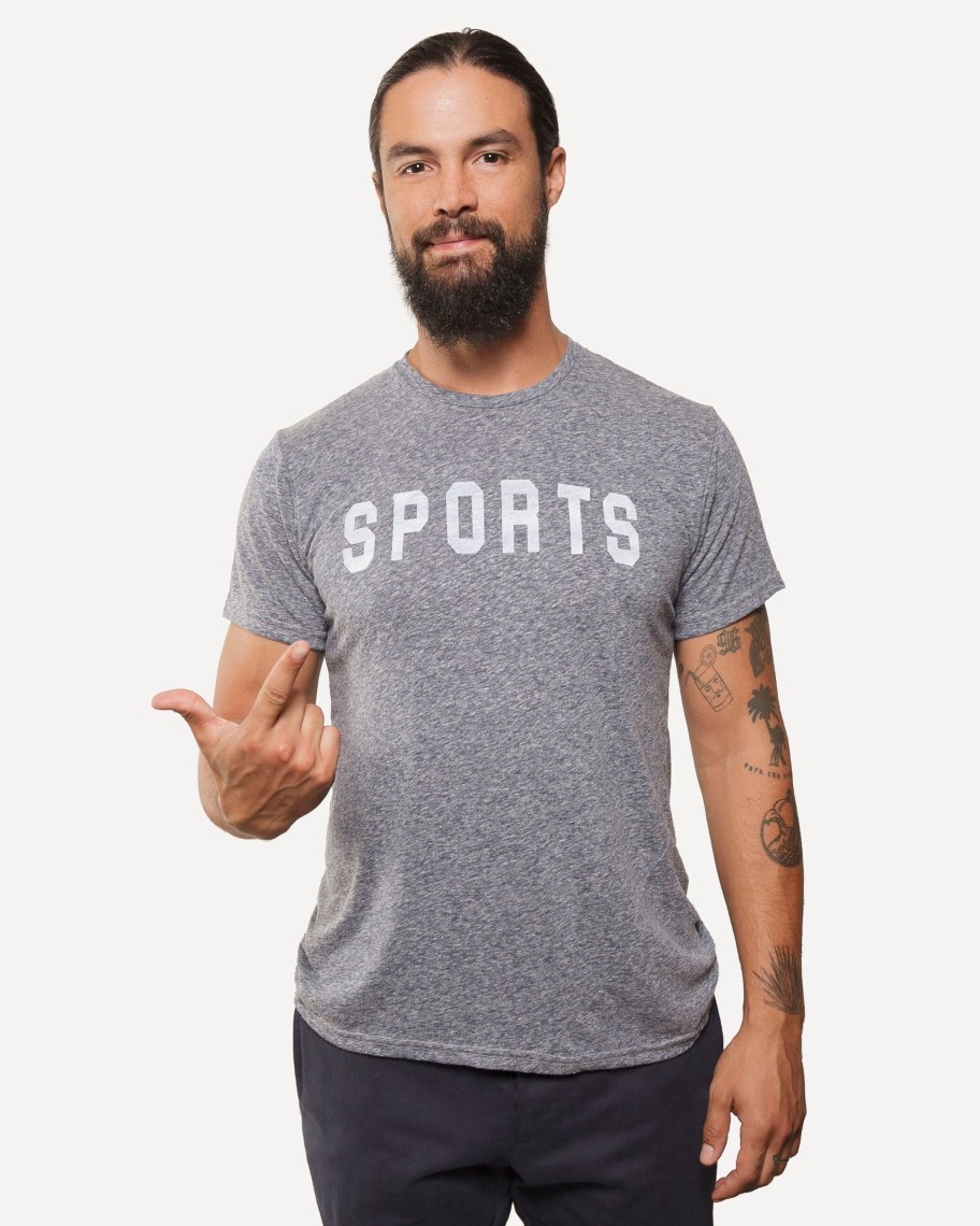 Men 18 Waits Knits | T-Shirts | Graphic T-Shirt | Sports | Heather Navy