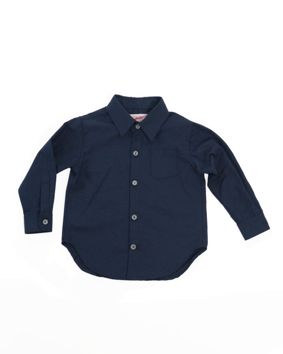 Kids Hopper Hunter | Long Sleeve Shirt | Navy Hearts