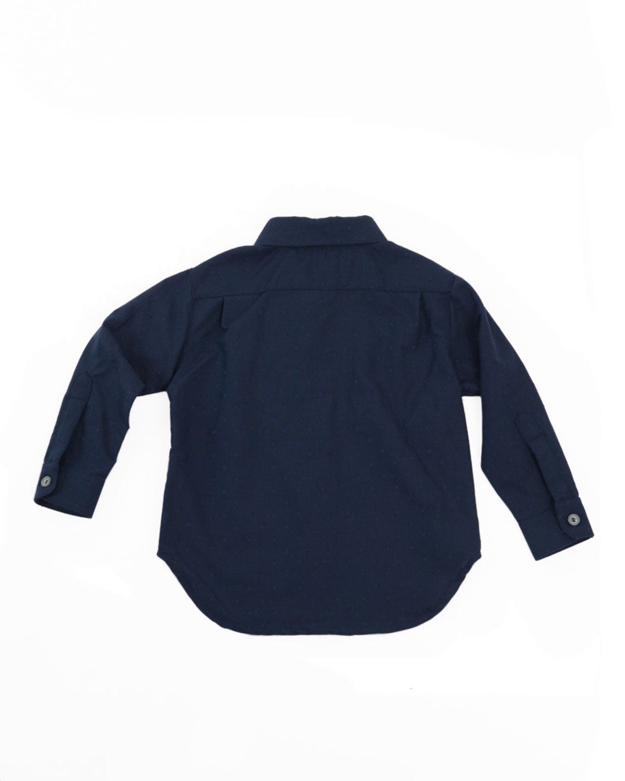 Kids Hopper Hunter | Long Sleeve Shirt | Navy Hearts