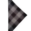 Men 18 Waits Bandanas | Cowboy Bandana | Charcoal/Black Plaid