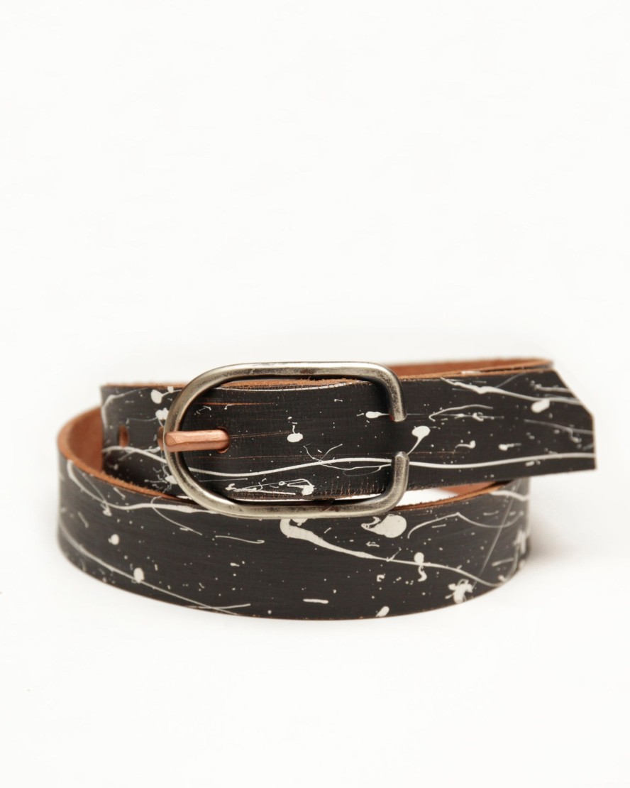 Men Cause And Effect Leather Goods | Cause And Effect | Splatter Belt