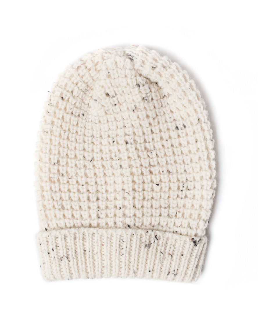 Men 18 Waits Hats & Caps | Wool Toque | Cream Fleck Wool