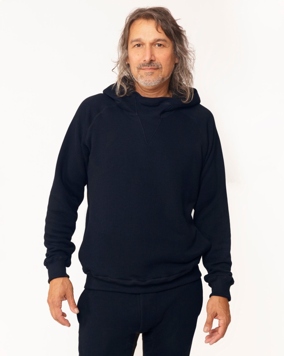 Men 18 Waits Knits | T-Shirts | The Soft Af Hoodie | Navy Fleece