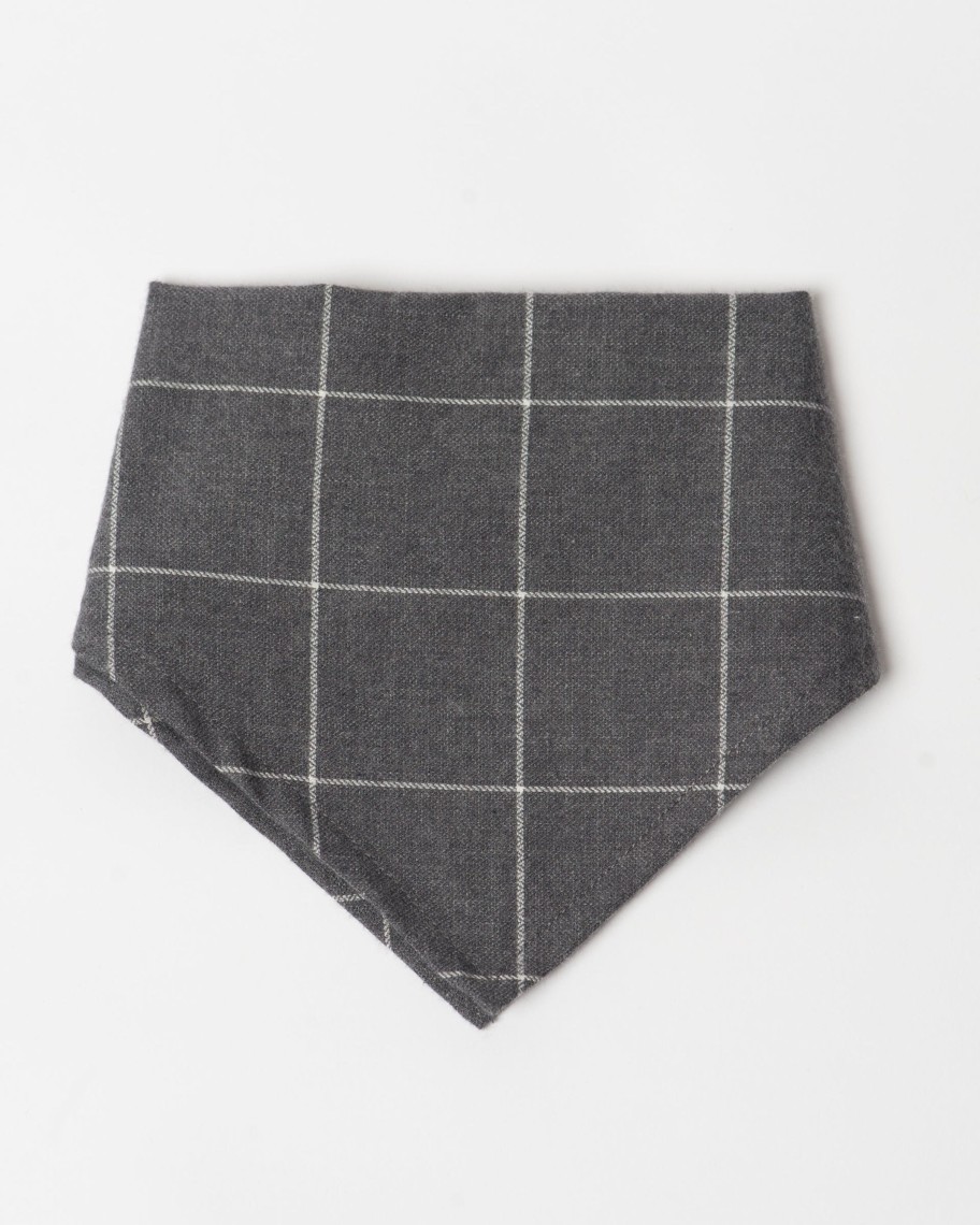 Kids Hopper Hunter | Bandana | Charcoal Windowpane