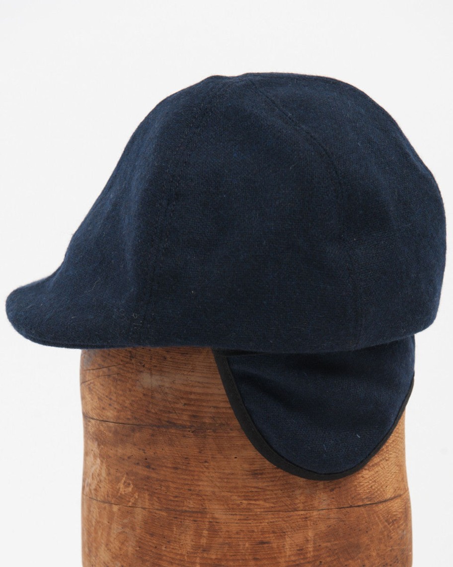 Kids Hopper Hunter | Wool Duckbill Cap | Navy Wool