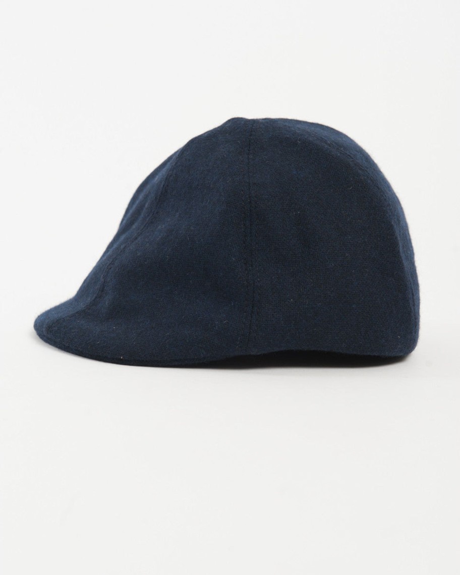 Kids Hopper Hunter | Wool Duckbill Cap | Navy Wool