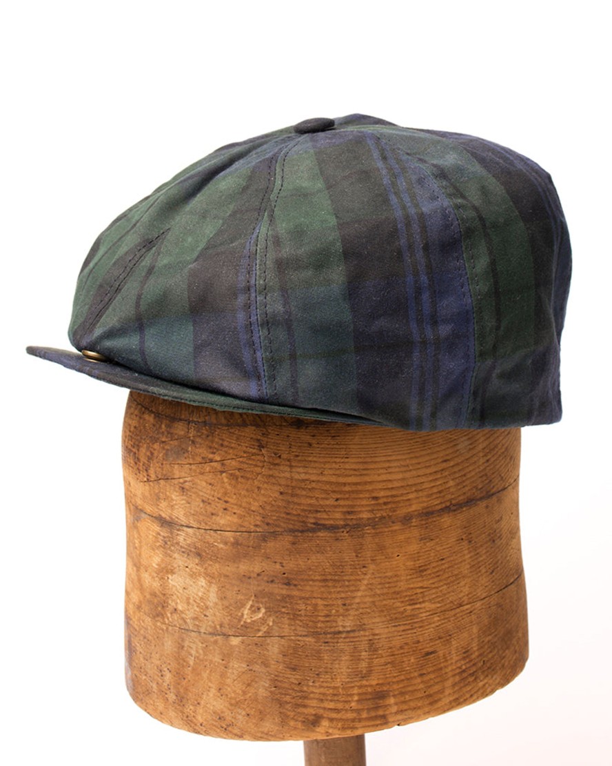 Men 18 Waits Hats & Caps | Bruce Cap | Plaid Waxed Cotton