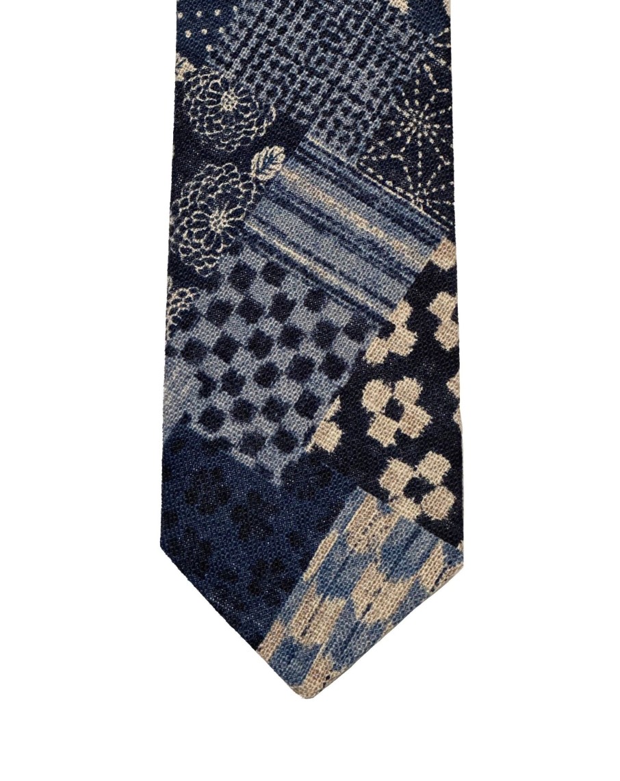 Men 18 Waits Ties & Pocket Squares | The Tie | Indigo Patchwork