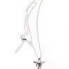 Men 18 Waits Jewelry | The Desert Blues Collection | Small Spirit Skull Necklace