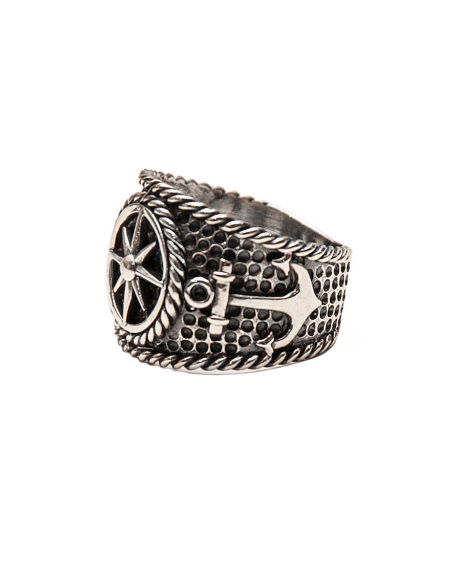 Men 18 Waits Jewelry | Seafarer Series | Lost At Sea Ring