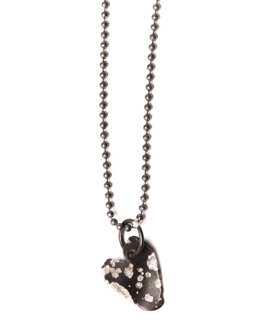 Men 18 Waits Jewelry | Ramblin' Series | Heart Necklace | Spotted