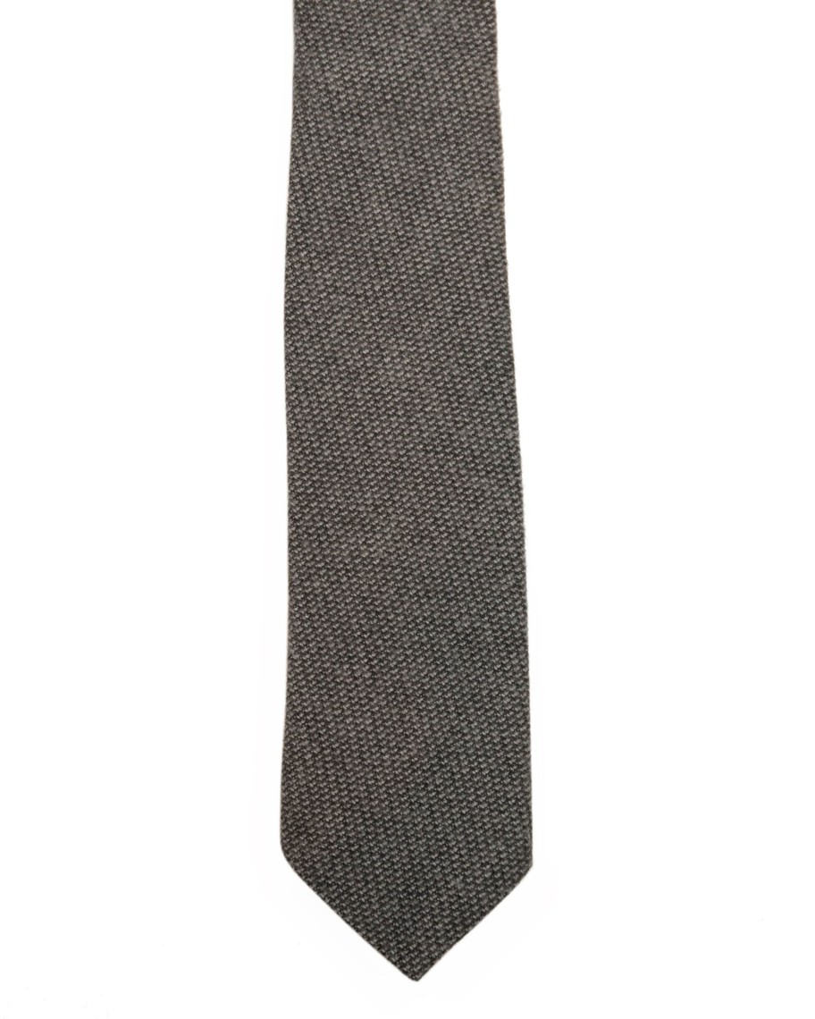 Men 18 Waits Ties & Pocket Squares | The Tie | Smokey Grey Flannel