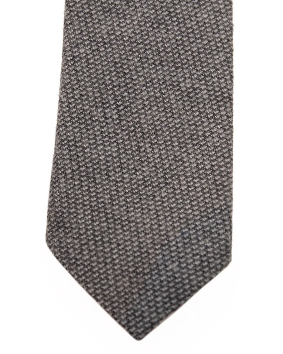 Men 18 Waits Ties & Pocket Squares | The Tie | Smokey Grey Flannel