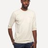 Men 18 Waits Knits | T-Shirts | 3/4 Length Pocket Tee | Heather Almond