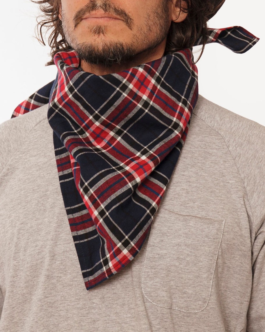 Men 18 Waits Bandanas | Cowboy Bandana | American Plaid