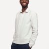 Men 18 Waits Shirts | Long Sleeve Dylan Shirt | White Linen Hatches