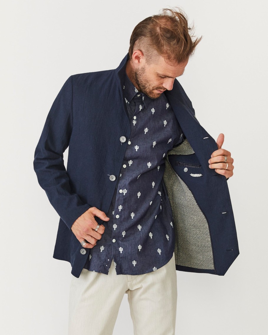 Men 18 Waits Jackets | Baumer Jacket | Crushed Navy