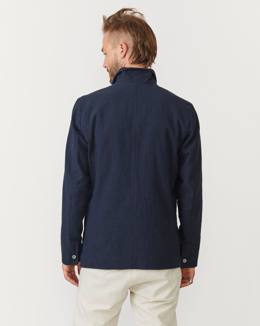 Men 18 Waits Jackets | Baumer Jacket | Crushed Navy