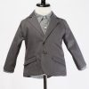 Kids Hopper Hunter | Blazer | Charcoal Herringbone