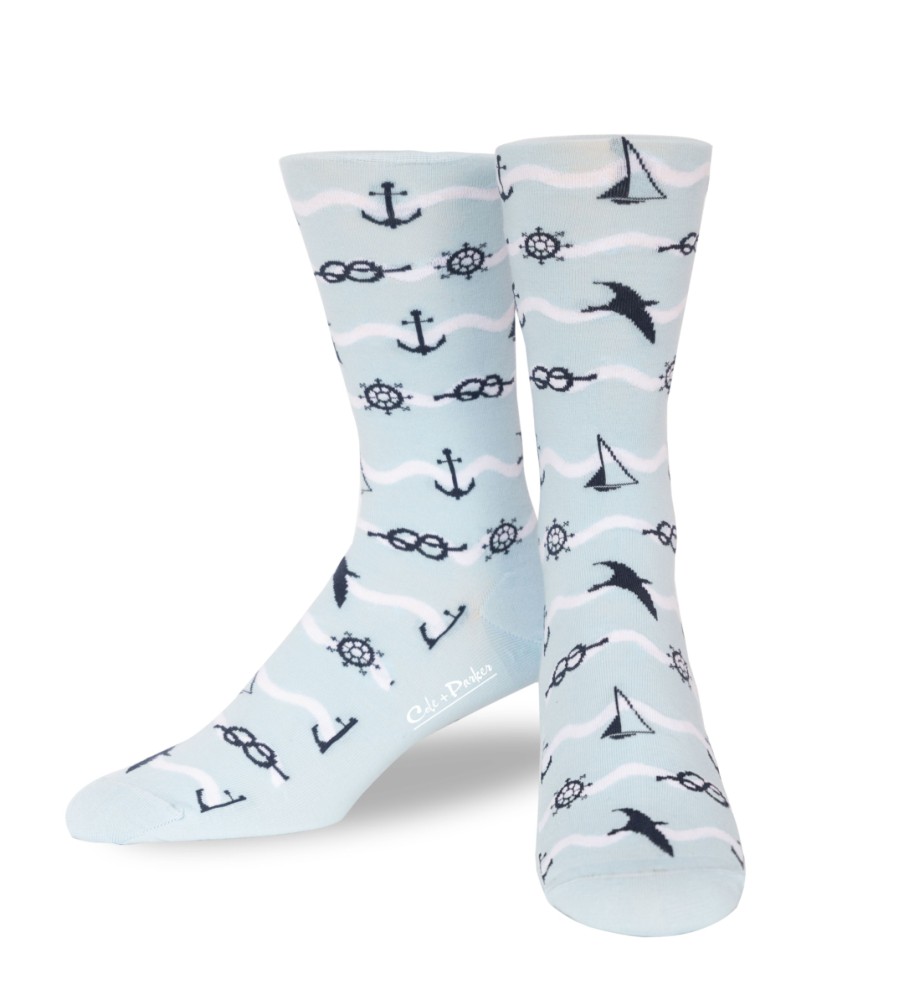 Men Cole + Parker Socks | Nautical Sock