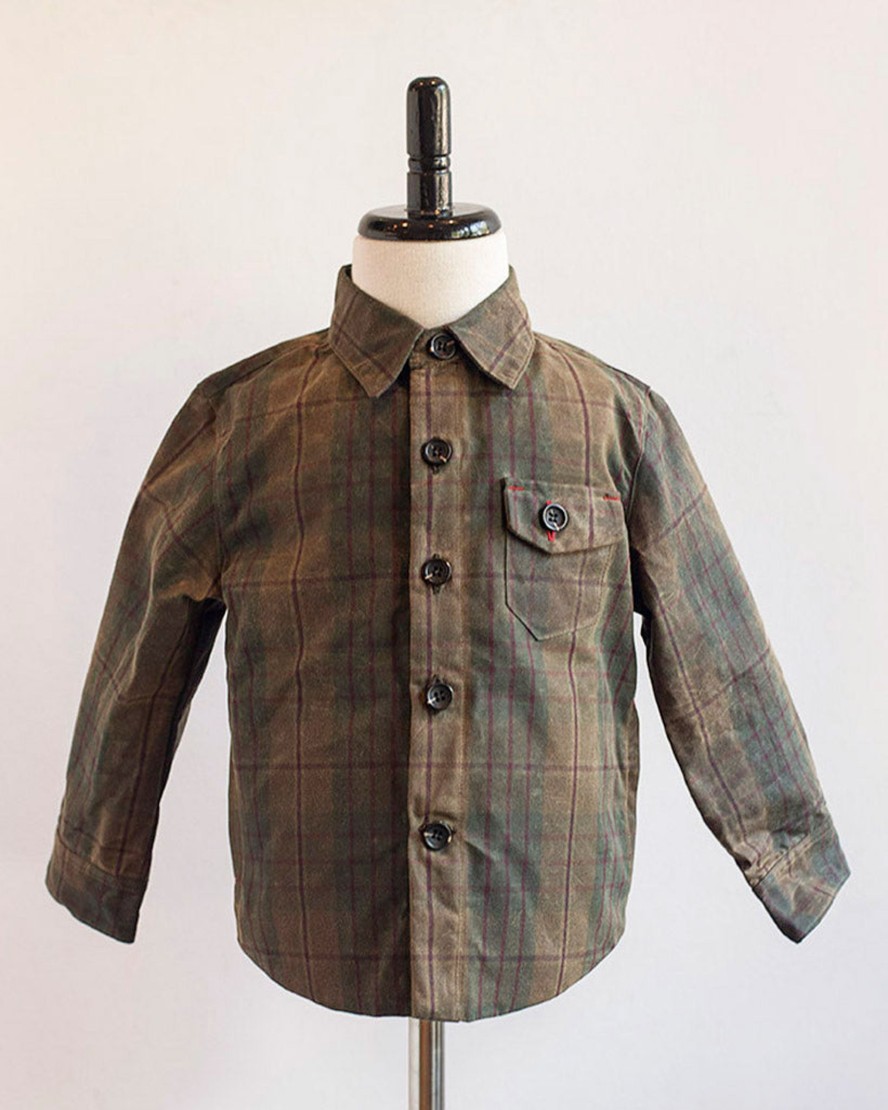 Kids Hopper Hunter | Weekender | Olive Plaid Wax Weekender