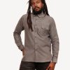 Men 18 Waits Shirts | Long Sleeve Neuwirth Shirt | Light Grey Herringbone