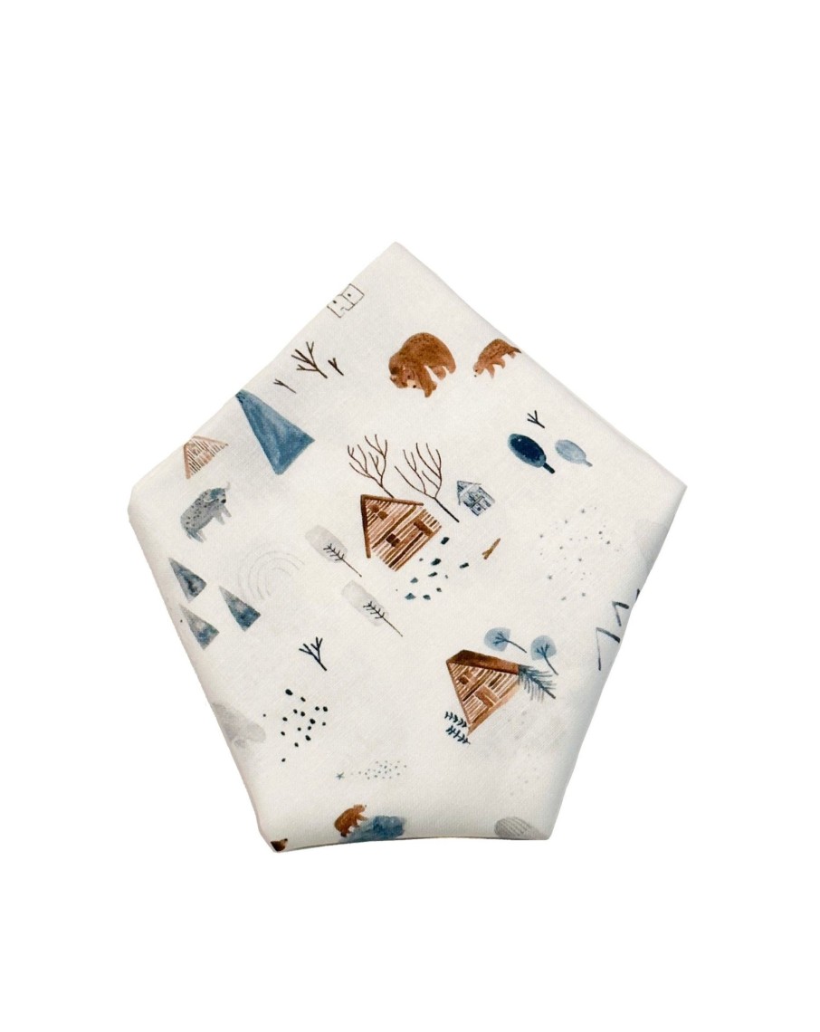 Men 18 Waits Ties & Pocket Squares | Pocket Square | Wild Wilderness White