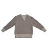 Kids Hopper Hunter | Crew Sweater | Grey Herringbone