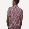 Men 18 Waits Shirts | Short Sleeve Dylan Shirt | 60'S Floral - Navy