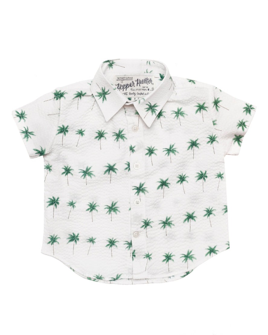 Kids Hopper Hunter | Short Sleeve Shirt | White Palms