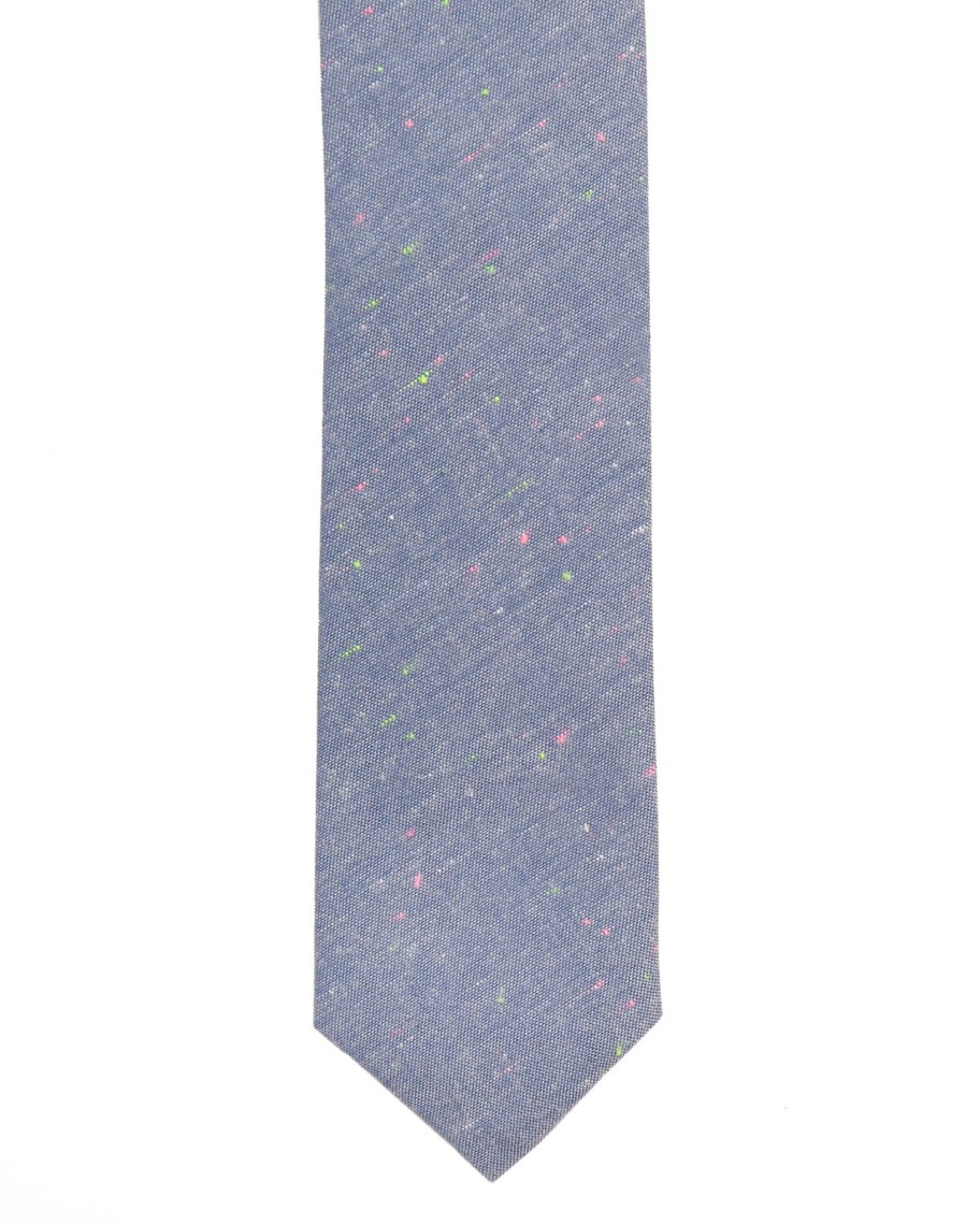 Men 18 Waits Ties & Pocket Squares | The Tie | Chambray Flecks (Blue)