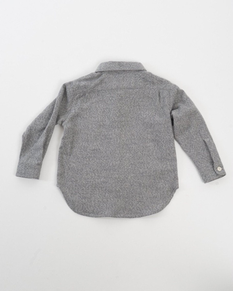 Kids Hopper Hunter | Long Sleeve Shirt | Soft Grey