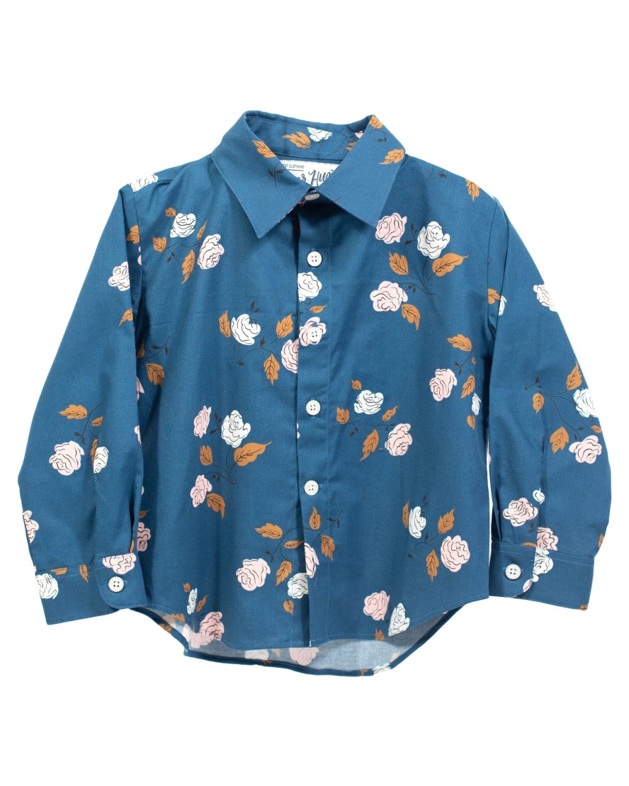 Kids Hopper Hunter | Long Sleeve Shirt | Midnight Roses