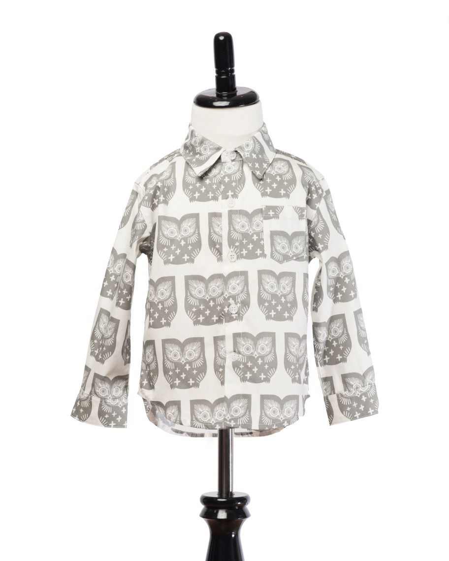 Kids Hopper Hunter | Long Sleeve Shirt | Owls