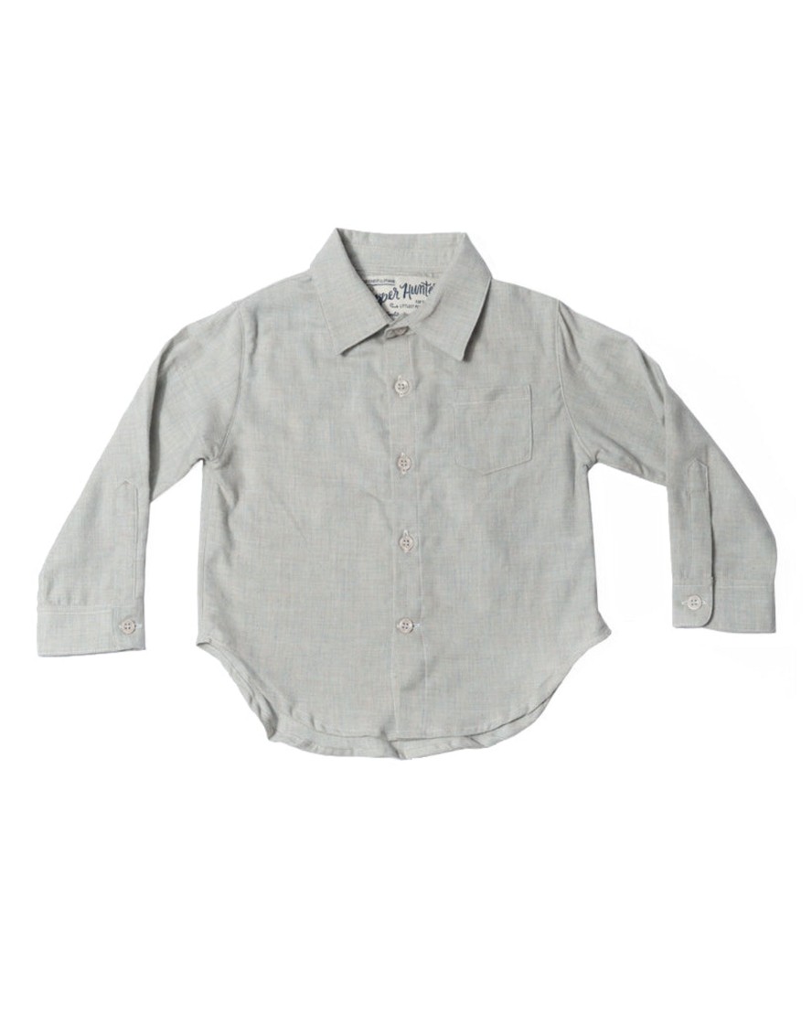 Kids Hopper Hunter | Long Sleeve Shirt | Soft Blue